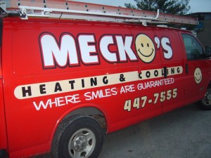 Meckos Heating & Cooling Truck