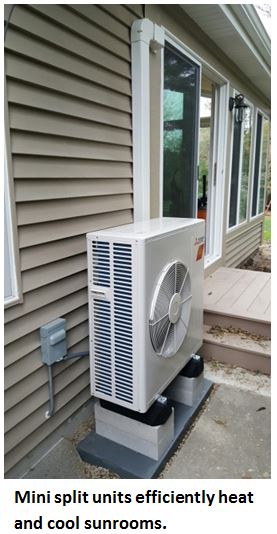 a good heating and air conditioning unit for a sun porch